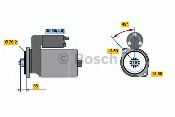 Motor de arranco 0001122402 Bosch