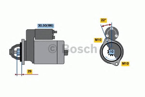 Motor de arranco 0001115049 Bosch