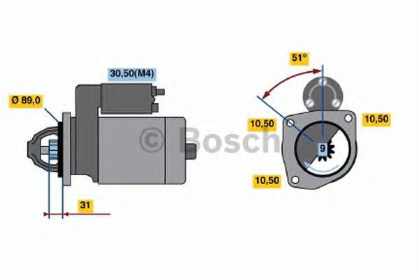 Motor de arranco CS0530 REMA-PARTS