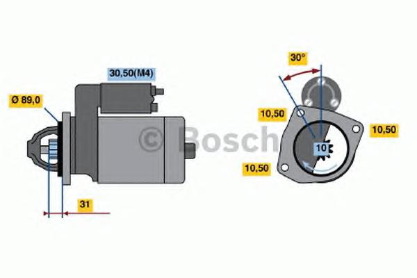 Motor de arranco AZF4508 Mahle Original