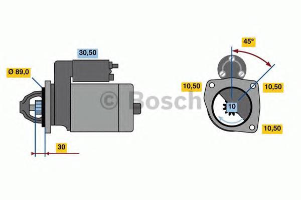 2859528 Case Motor de arranco