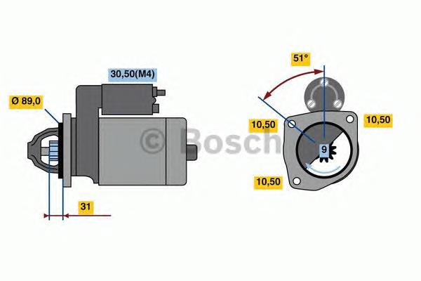 MS446 Mahle Original Motor de arranco