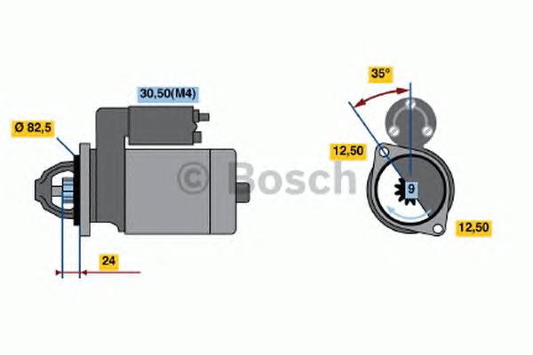 0001109357 Bosch Motor de arranco