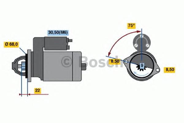 Compre P25187957 General Motors Motor de arranco