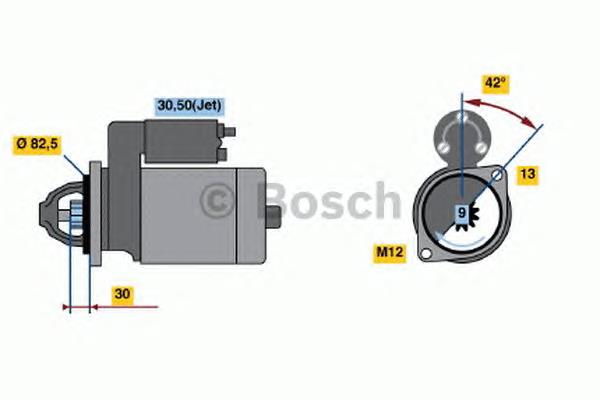 Motor de arranco 06C911023 VAG