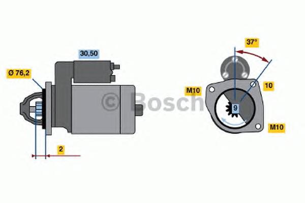 Motor de arranco 0001108402 Bosch