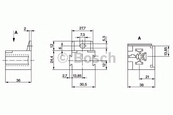 Conector (ficha) do relé das velas de incandescência MRC2 Mahle Original