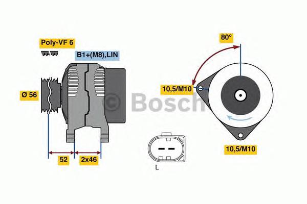 Gerador Land Rover 6G9N10300YC preço, a partir de 105,56 USD