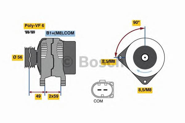 Gerador VAG 03L903024MX preço, a partir de 103,86 USD