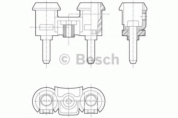 Sinal sonoro (cláxon) 0320223003 Bosch