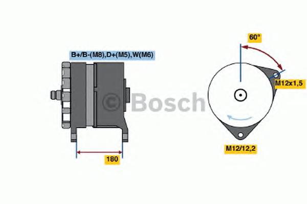 0986047160 Bosch Gerador