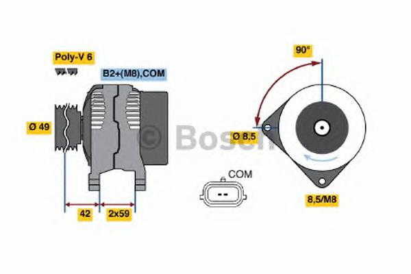 Gerador Renault (RVI) 231000012R preço, a partir de 318,05 USD