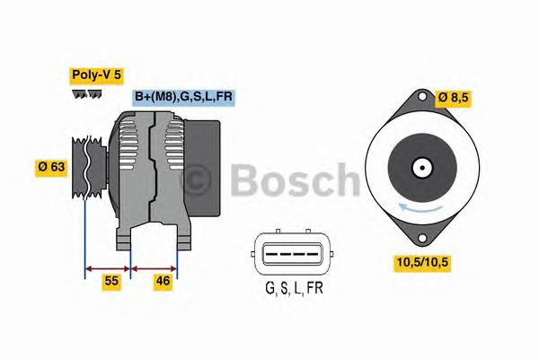 Gerador A5TG1291 Mitsubishi