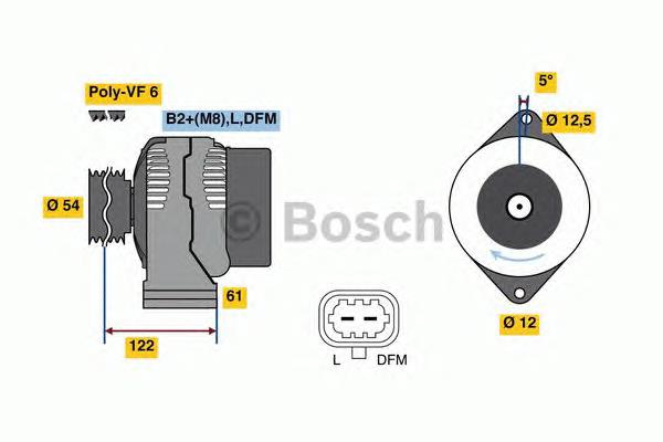 Gerador Bosch 0124425059 preço, a partir de 255,03 USD