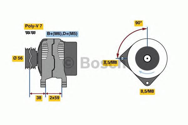 Compre 0986044280 Bosch Gerador