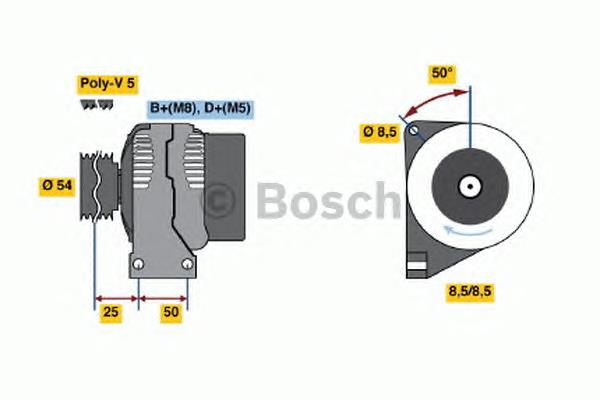 0986049081 Bosch Gerador