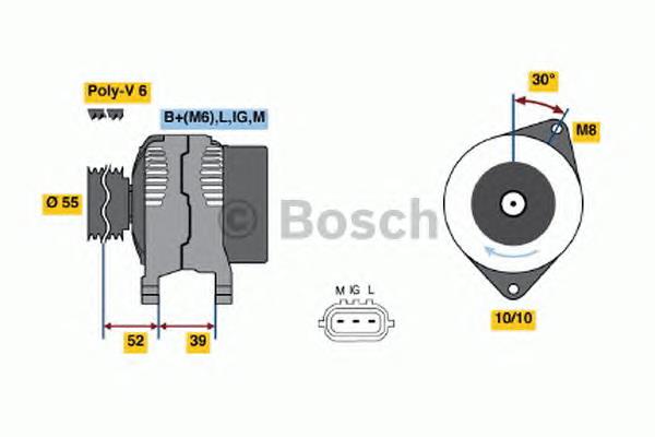 0986049211 Bosch Gerador