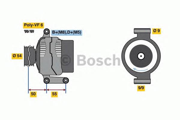 0986048771 Bosch Gerador