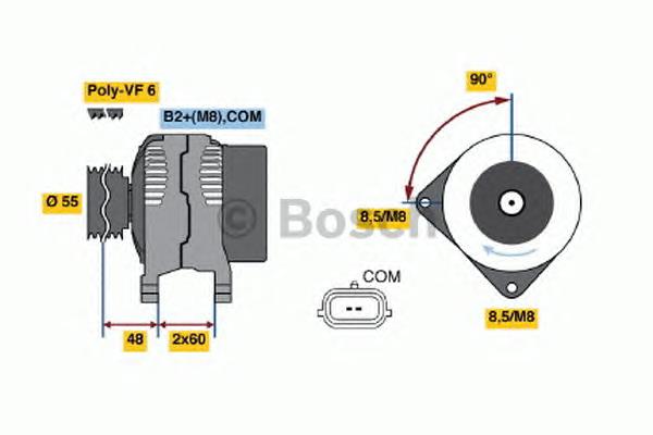 Compre 0124425071 Bosch Gerador