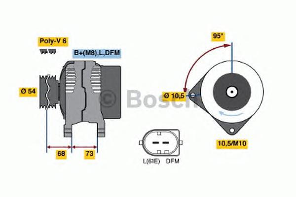 Compre 0986048921 Bosch Gerador