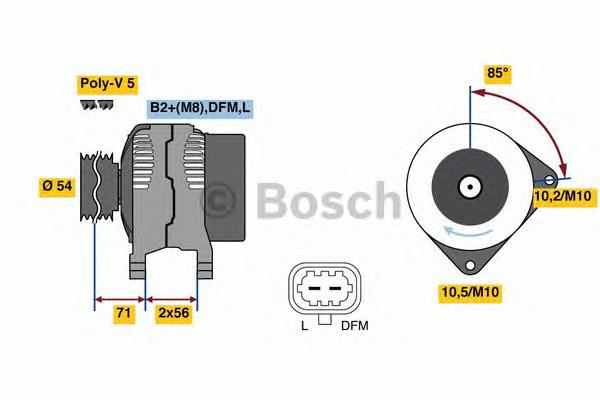 Gerador Bosch 0986049990 preço, a partir de 172,69 USD