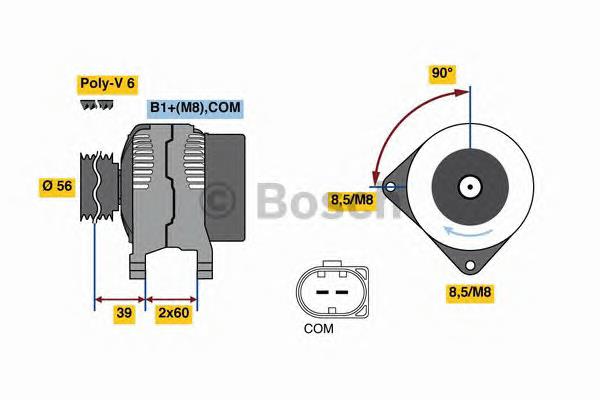 Gerador Bosch 0986080090