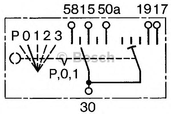 Trinco de fecho de ignição 70596029 HB Autoelektrik