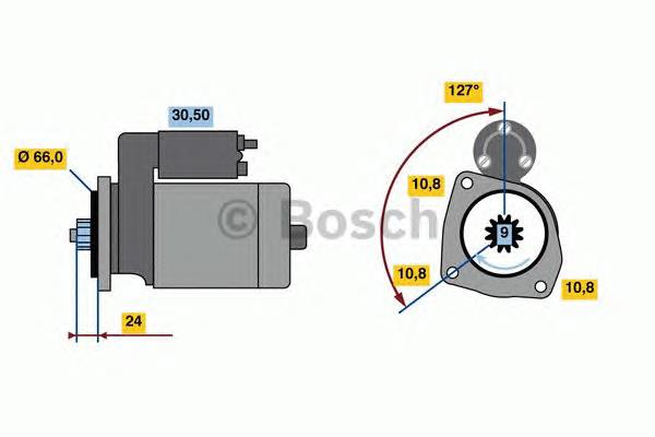 Motor de arranco Bosch 0986022760 preço, a partir de 184,34 USD