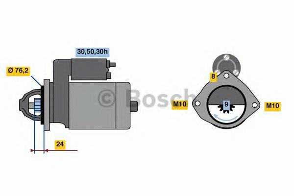 Motor de arranco Bosch 0986022880