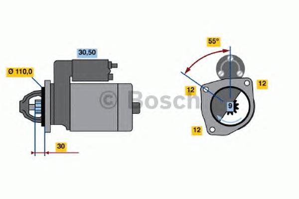 Motor de arranco Iveco 500338953