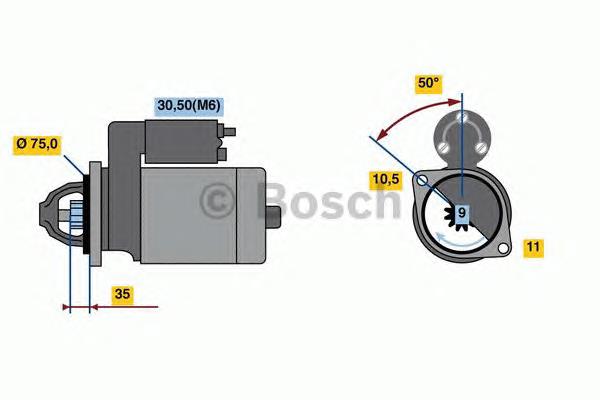 Motor de arranco 31200PMHG01 Honda