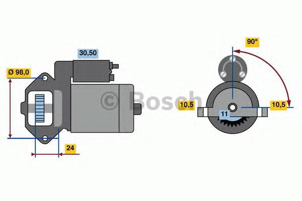 Compre M0T90981 Mazda Motor de arranco