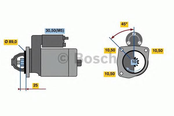 0986022990 Bosch Motor de arranco