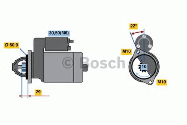 0986021320 Bosch Motor de arranco