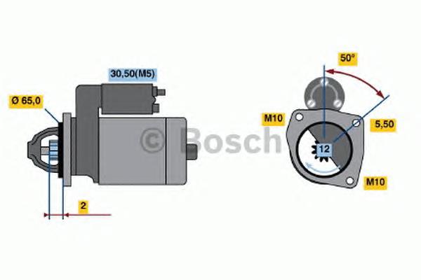 0986021741 Bosch Motor de arranco
