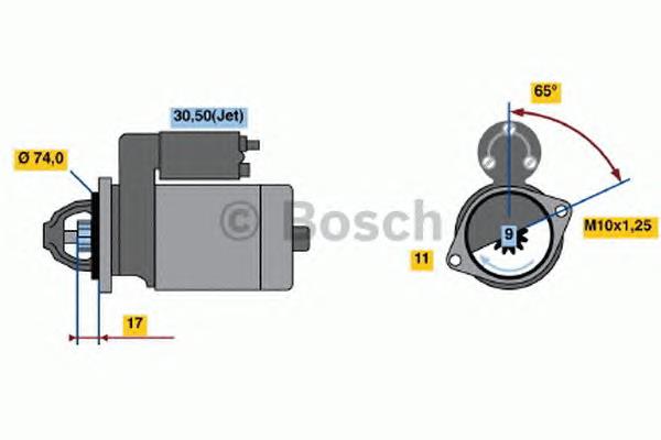 Motor de arranco Lucas LRS02390
