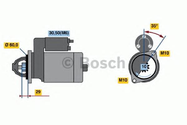 0051518901 Mercedes Motor de arranco