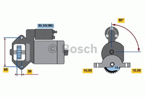 0986021351 Bosch Motor de arranco