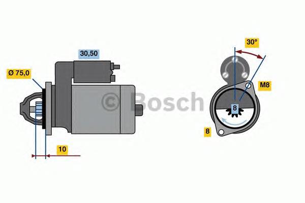 Motor de arranco para Chevrolet Spark (Matiz) M200, M250
