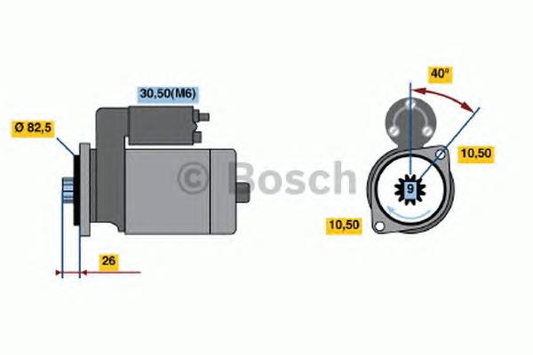 Motor de arranco 8EA015642481 HELLA