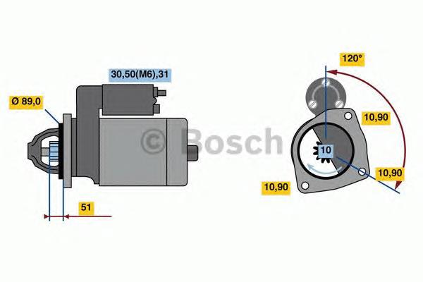 Motor de arranco 2995986 Iveco