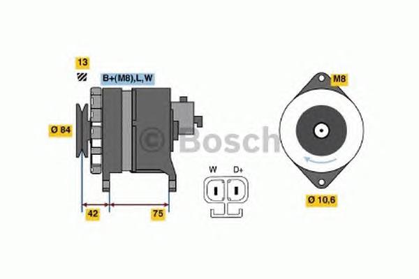 0986041790 Bosch Gerador