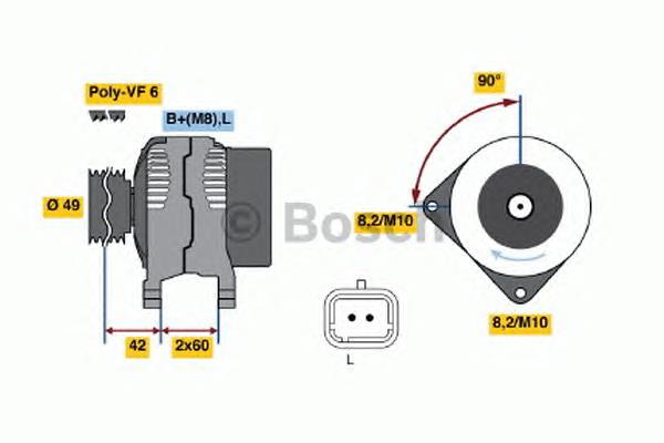 Gerador Bosch 0986045241 preço, a partir de 203,95 USD