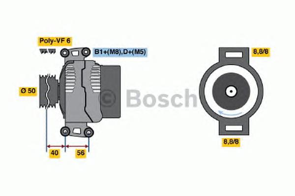Gerador Bosch 0986043910