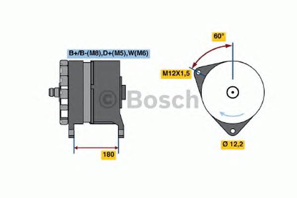 1986A00002 Bosch Gerador