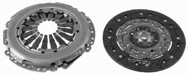 Kit de embraiagem (3 peças) 55219388 Peugeot/Citroen