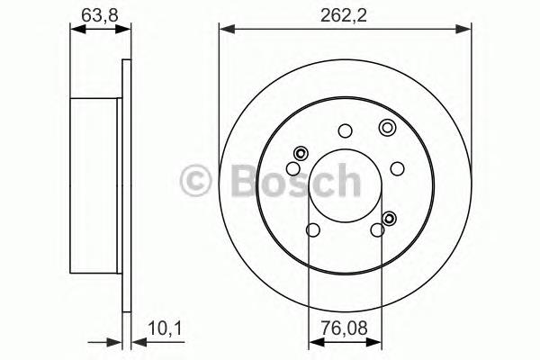 584110Q300 Hyundai/Kia Disco do freio traseiro