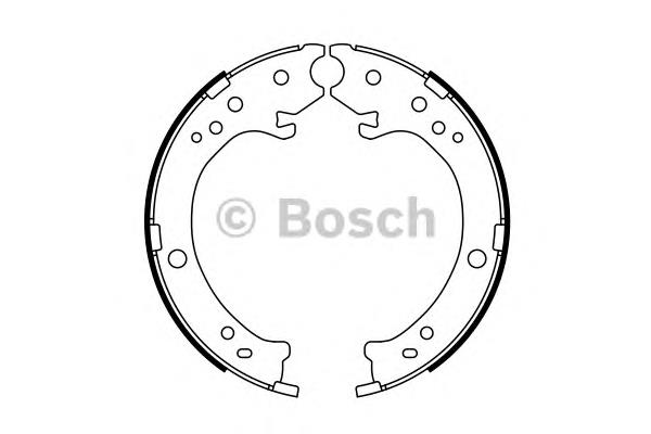 Sapatas do freio de estacionamento 0986487765 Bosch
