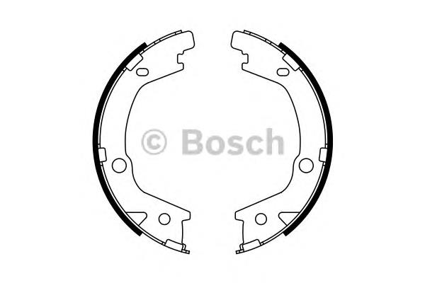 0986487770 Bosch Sapatas do freio traseiras de tambor