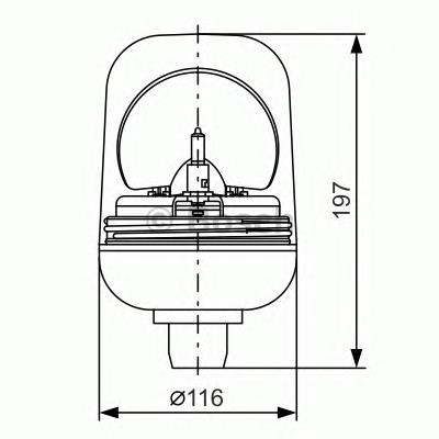 Sinal luminoso rotativo 7782332022 Bosch